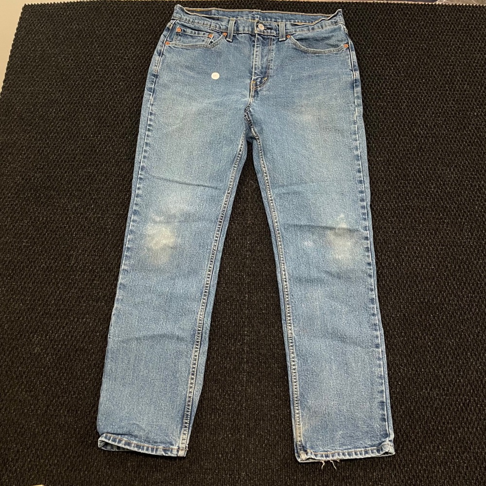 Levi's 514 Straight Fit Jeans Mens Blue Denim W34 L32 Casual Workwear